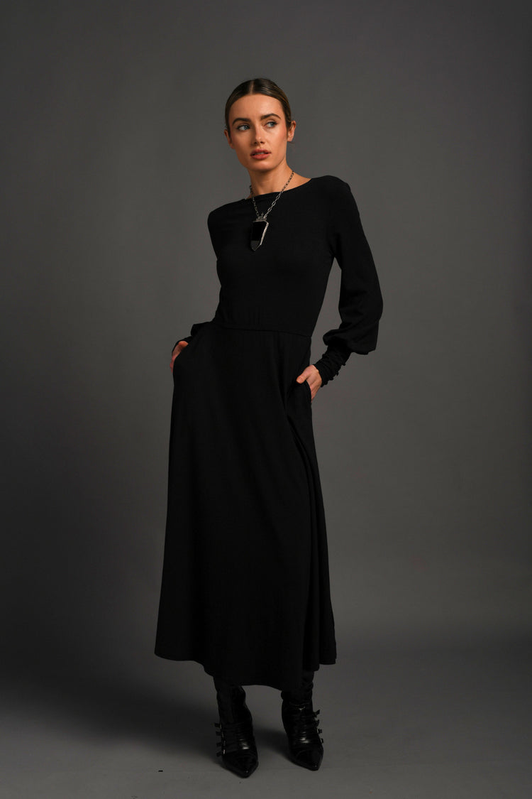 Bishop Sleeve Maxi Dress (Reversible) – Trued Apparel