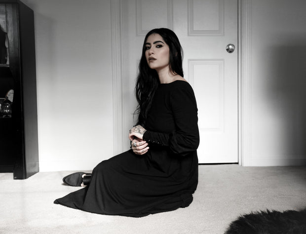 Bishop Sleeve Maxi Dress (Reversible) Trued Apparel Bishop Sleeve Maxi Dress (Reversible) Trued Apparel
