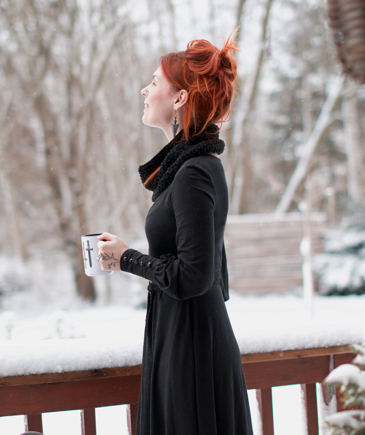 maxi dress with bishop sleeves Bishop Sleeve Maxi Dress (Reversible) – Trued Apparel