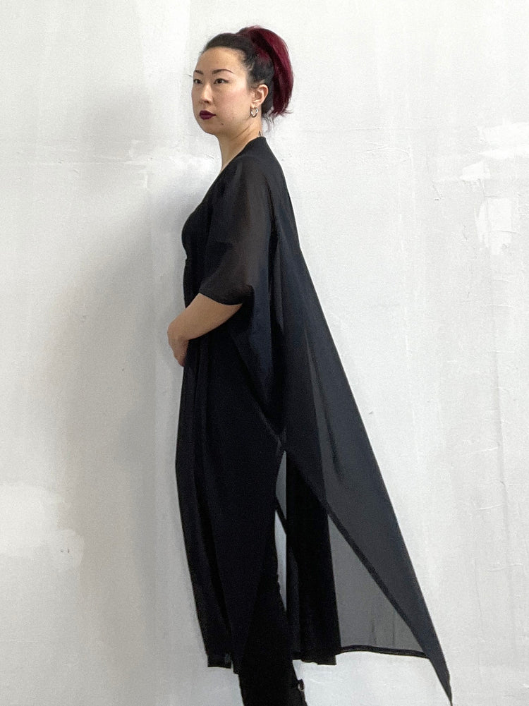 mesh kaftan dress Black Mesh Kaftan – Trued Apparel