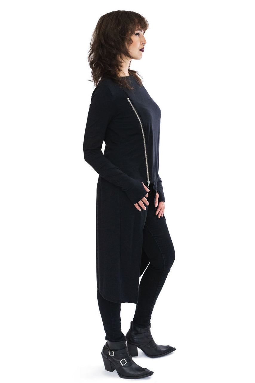 Asymmetrical Zipped Tunic – Trued Apparel