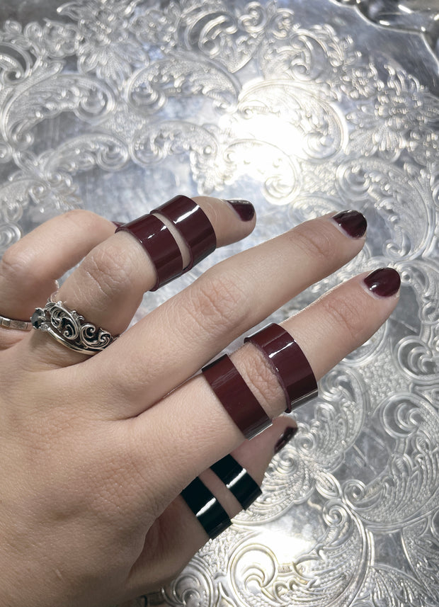 Pleather Rings